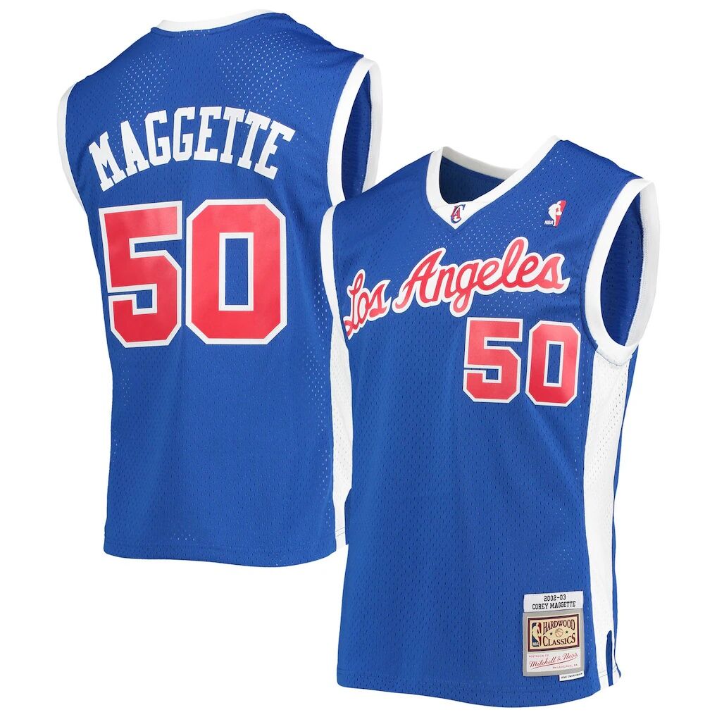 Corey Maggette LA Clippers Mitchell & Ness 2002/03 Hardwood Classics Swingman Jersey – Royal