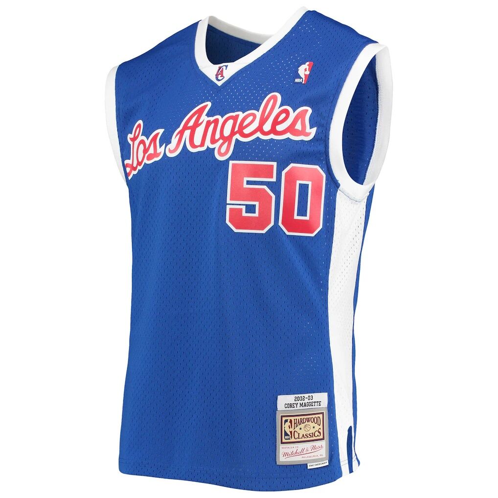 Corey Maggette LA Clippers Mitchell & Ness 2002/03 Hardwood Classics Swingman Jersey – Royal