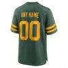 Green Bay Packers Nike Alternate Custom Jersey - Green - Detail View