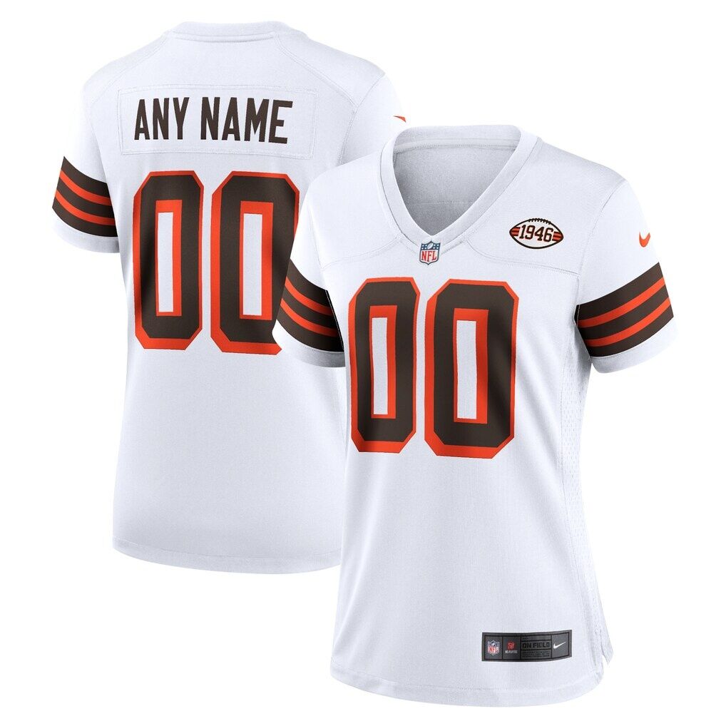 Cleveland Browns Nike Women's 1946 Collection Alternate Custom Jersey