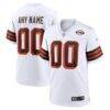 Cleveland Browns Nike 1946 Collection Alternate Custom Jersey - White - Front View
