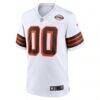 Cleveland Browns Nike 1946 Collection Alternate Custom Jersey - White - Side View