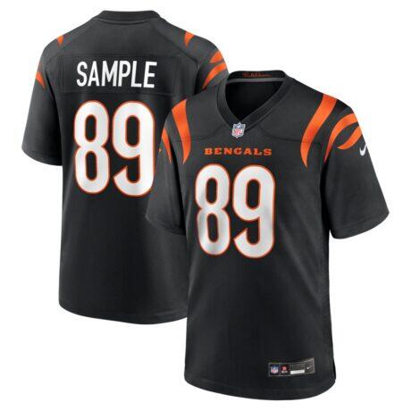 Drew Sample Cincinnati Bengals Nike Game Jersey - Black - Front View
