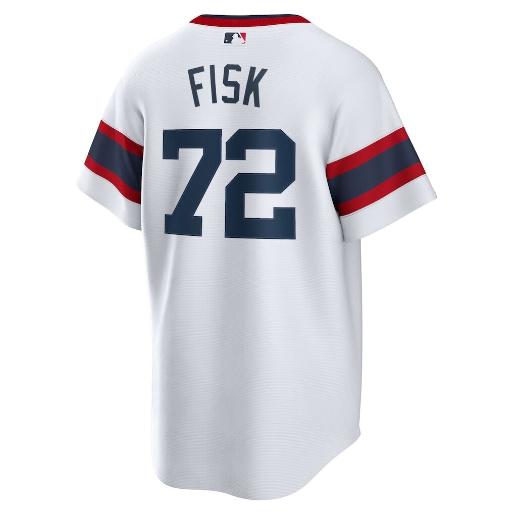 Carlton Fisk Chicago White Sox Nike Home Cooperstown Collection Team Player Jersey