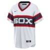 Carlton Fisk Chicago White Sox Nike Home Cooperstown Collection Team Player Jersey - White - Side View