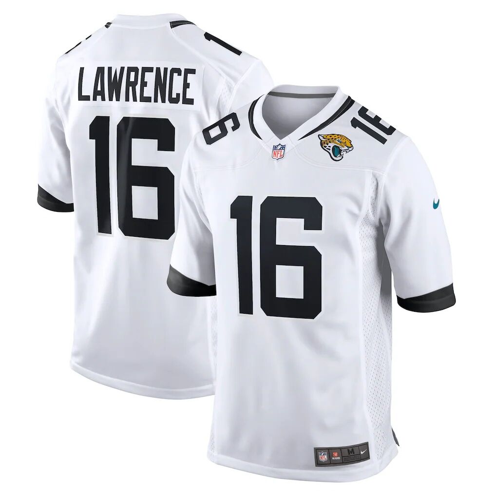 Trevor Lawrence Jacksonville Jaguars Nike White Game Jersey