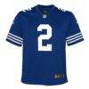 Carson Wentz Indianapolis Colts Nike Youth Alternate Game Jersey - - Side View
