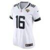 Trevor Lawrence Jacksonville Jaguars Nike Women's Game Jersey - White - Side View