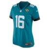 Trevor Lawrence Jacksonville Jaguars Nike Women's Player Game Jersey - Teal - Side View