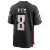 Kyle Pitts Atlanta Falcons Nike Game Jersey - Black - Detail View