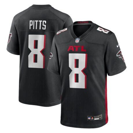 Kyle Pitts Atlanta Falcons Nike Game Jersey - Black - Front View