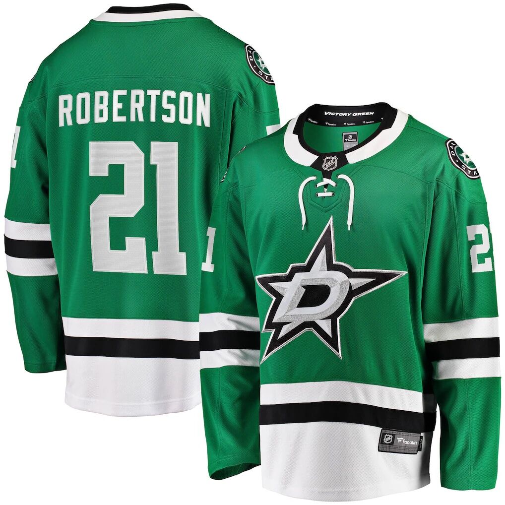 Jason Robertson Dallas Stars Fashion7 Home Breakaway Replica Jersey - Kelly Green