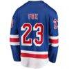 Adam Fox New York Rangers Fashion7 Home Breakaway Replica Jersey - Blue - Detail View