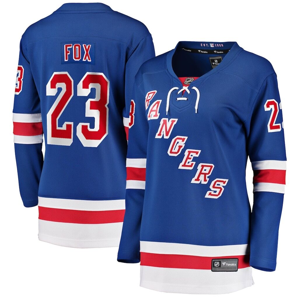Adam Fox New York Rangers Fashion7 Women's Home Breakaway Jersey