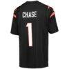 Ja'Marr Chase Cincinnati Bengals Nike Youth Game Jersey - Black - Detail View