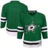 Dallas Stars Youth Home Replica Blank Jersey - Green - Front View