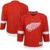 Detroit Red Wings Youth Home Replica Blank Jersey - Red - Front View