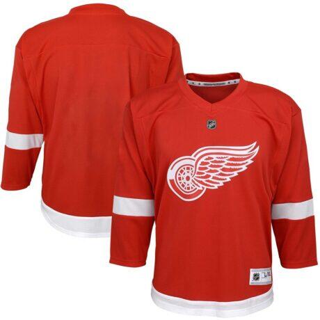 Detroit Red Wings Youth Home Replica Blank Jersey - Red - Front View