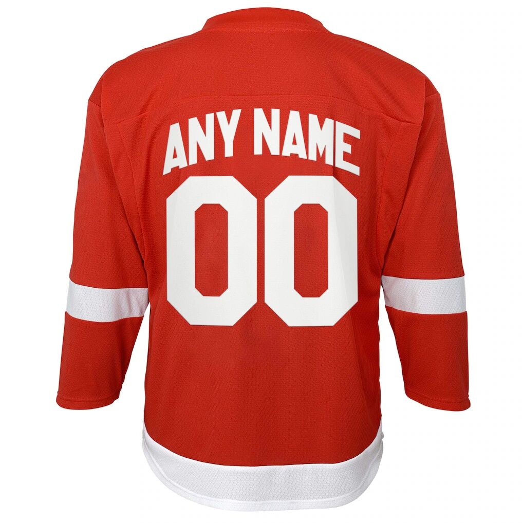 Detroit Red Wings Youth Home Replica Custom Jersey