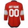 Florida Panthers Youth Home Replica Custom Jersey - Red - Detail View