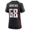 Josh Andrews Atlanta Falcons Nike Women's Game Player Jersey - Black - Detail View