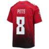 Kyle Pitts Sr. Atlanta Falcons Nike Youth Game Jersey - Red - Detail View