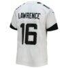 Trevor Lawrence Jacksonville Jaguars Nike Youth Game Jersey - White - Detail View