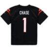 Ja'Marr Chase Cincinnati Bengals Nike Preschool Game Jersey - Black - Side View
