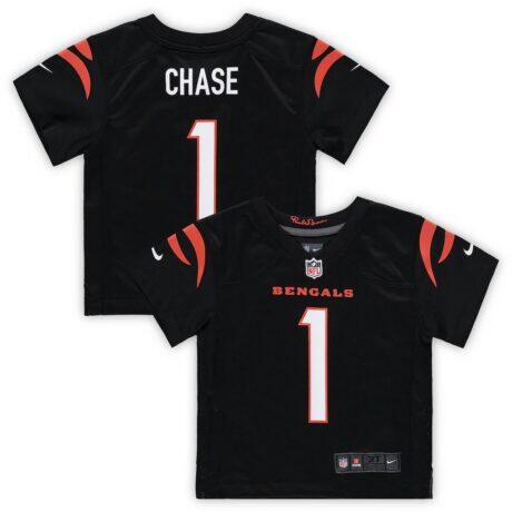 Ja'Marr Chase Cincinnati Bengals Nike Toddler Game Jersey - Black - Front View