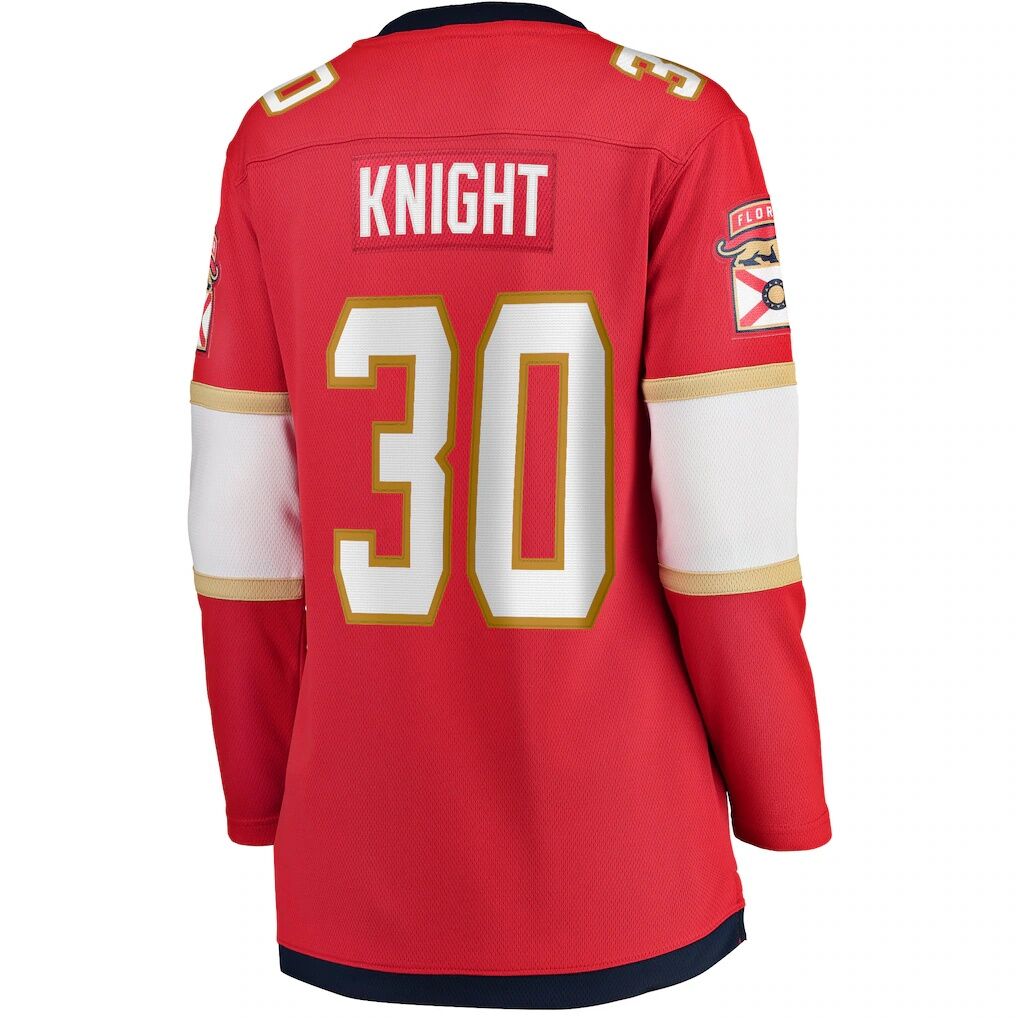 Spencer Knight Florida Panthers Fashion7 Women's Home Breakaway Jersey