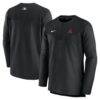 Arizona Diamondbacks Nike Authentic Collection UV Dri-FIT Quarter-Zip Pullover - Black - Front View