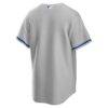 Kansas City Royals Nike Road Replica Team Jersey - Gray - Detail View