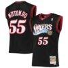 Dikembe Mutombo Philadelphia 76ers Mitchell & Ness Hardwood Classics Swingman Jersey - Black - Front View