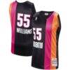 Jason Williams Miami Heat Mitchell & Ness 2005/06 Hardwood Classics Swingman Jersey - Black - Front View
