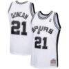 Tim Duncan San Antonio Spurs Mitchell & Ness 1998/99 Hardwood Classics Swingman Jersey - White - Front View
