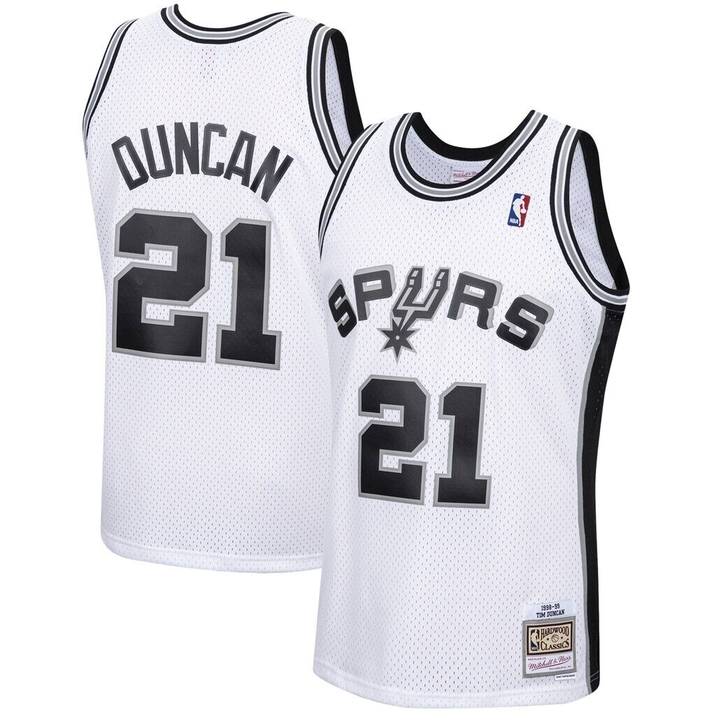 Tim Duncan San Antonio Spurs Mitchell & Ness 1998/99 Hardwood Classics Swingman Jersey