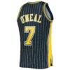 Jermaine O'Neal Indiana Pacers Mitchell & Ness 2003/04 Hardwood Classics Swingman Jersey - Navy - Detail View