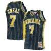 Jermaine O'Neal Indiana Pacers Mitchell & Ness 2003/04 Hardwood Classics Swingman Jersey - Navy - Front View