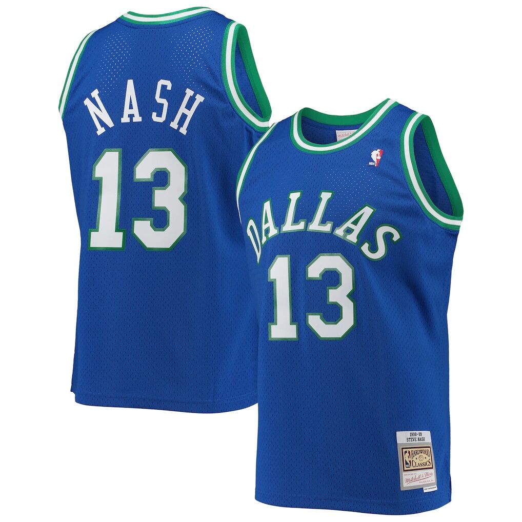 Steve Nash Dallas Mavericks Mitchell & Ness 1998/99 Hardwood Classics Swingman Jersey
