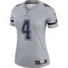 Dak Prescott Dallas Cowboys Nike Women's Legend Player Performance Top - Gray - Side View
