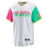 San Diego Padres Nike City Connect Replica Team Jersey - White - Side View