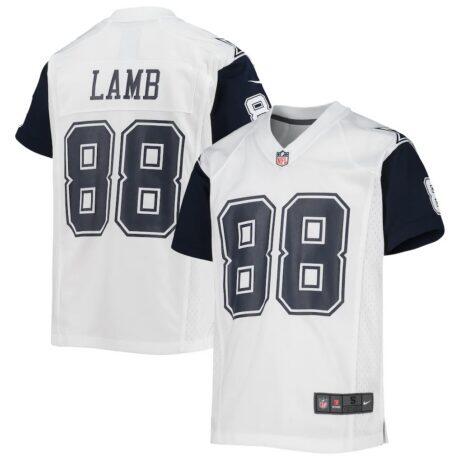 CeeDee Lamb Dallas Cowboys Nike Youth Alternate Game Jersey - White - Front View