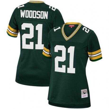 Charles Woodson Green Bay Packers Mitchell & Ness Women's 2010 Legacy Replica Player Jersey - Green - Front View