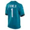 Travis Etienne Jacksonville Jaguars Nike Game Jersey - Teal - Detail View