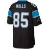 Wesley Walls Carolina Panthers Mitchell & Ness Legacy Replica Jersey - Black - Detail View