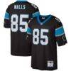 Wesley Walls Carolina Panthers Mitchell & Ness Legacy Replica Jersey - Black - Front View