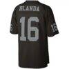George Blanda Las Vegas Raiders Mitchell & Ness Legacy Replica Jersey - Black - Detail View