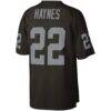 Mike Haynes Las Vegas Raiders Mitchell & Ness Legacy Replica Jersey - Black - Detail View