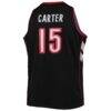 Vince Carter Toronto Raptors Mitchell & Ness Big & Tall 1999/00 Hardwood Classics Swingman Jersey - Purple - Detail View