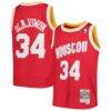Hakeem Olajuwon Houston Rockets Mitchell & Ness Youth 1996/97 Hardwood Classics Swingman Jersey - Red - Front View